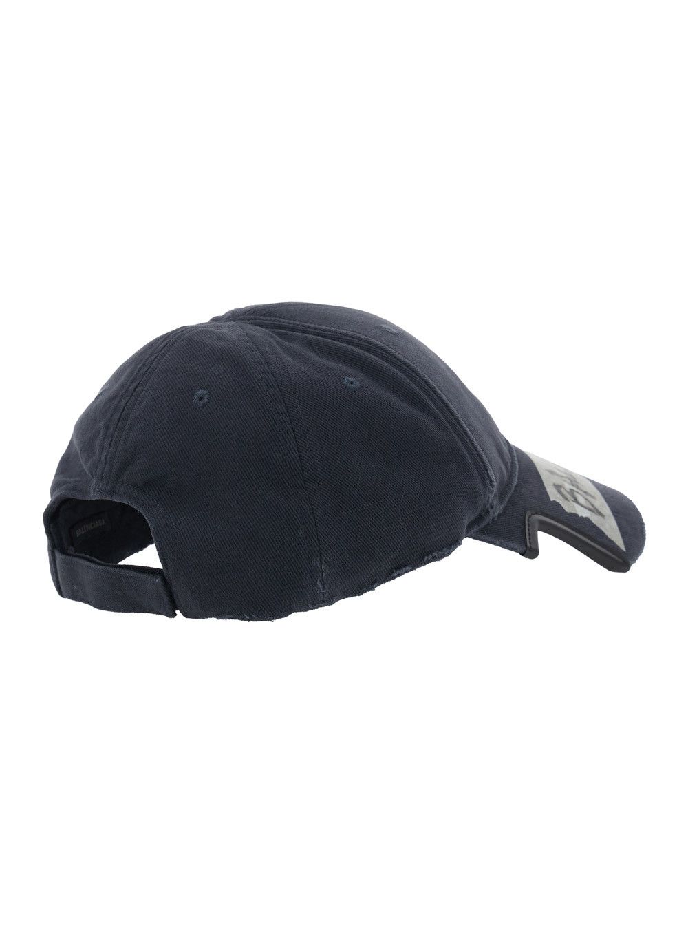 Balenciaga Black Baseball Cap with Maxi Logo Lettering on the Front in Cotton Man Size ONE SIZE - 2 Thumbnail