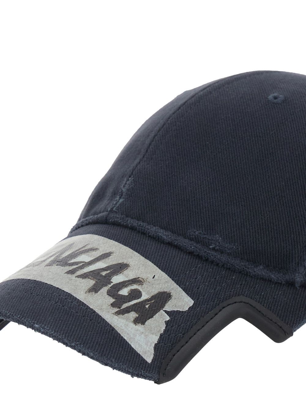Balenciaga Black Baseball Cap with Maxi Logo Lettering on the Front in Cotton Man Size ONE SIZE - 3 Thumbnail
