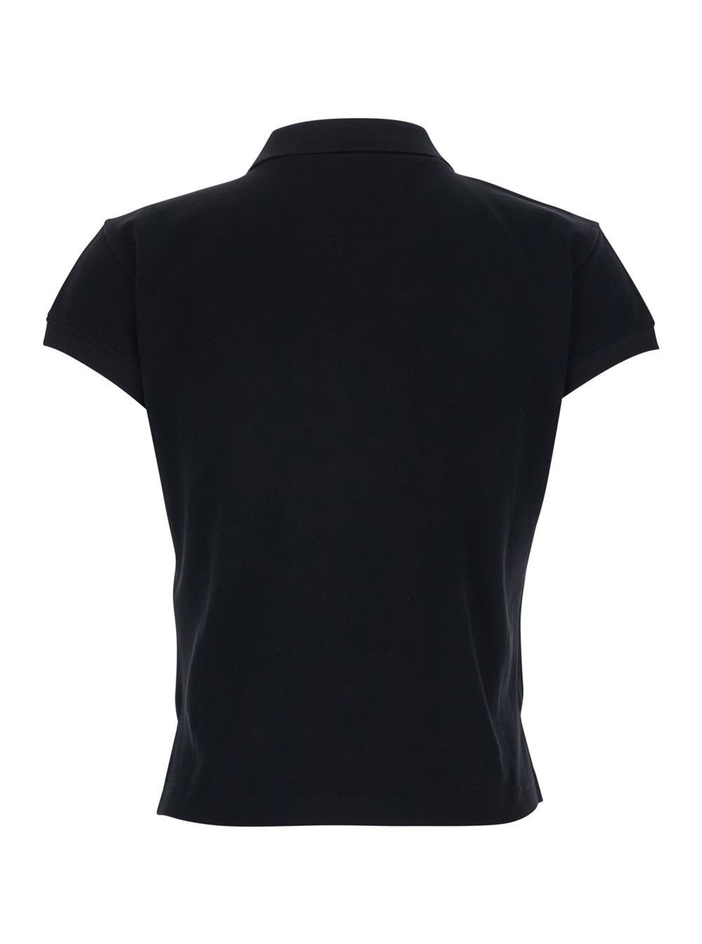 Balenciaga Black Women's Cotton Logo Polo Size L / US 10 / IT 46 - 2 Thumbnail