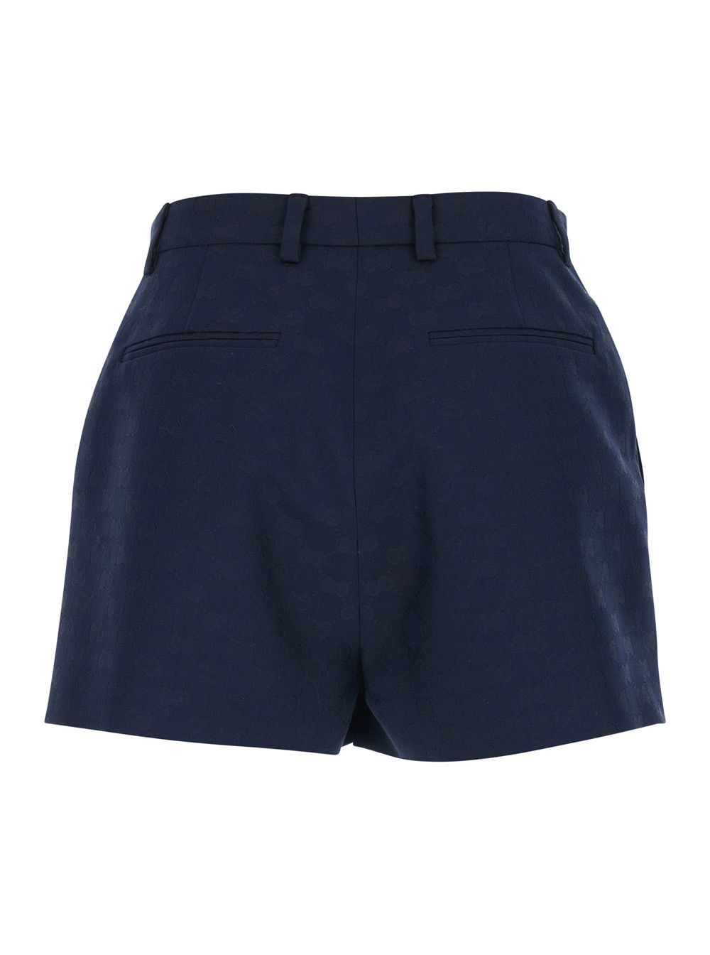 Gucci Blue Shorts with Belt Loops In Cotton Blend for Women Size 30" / US 8 / IT 44 - 2 Thumbnail