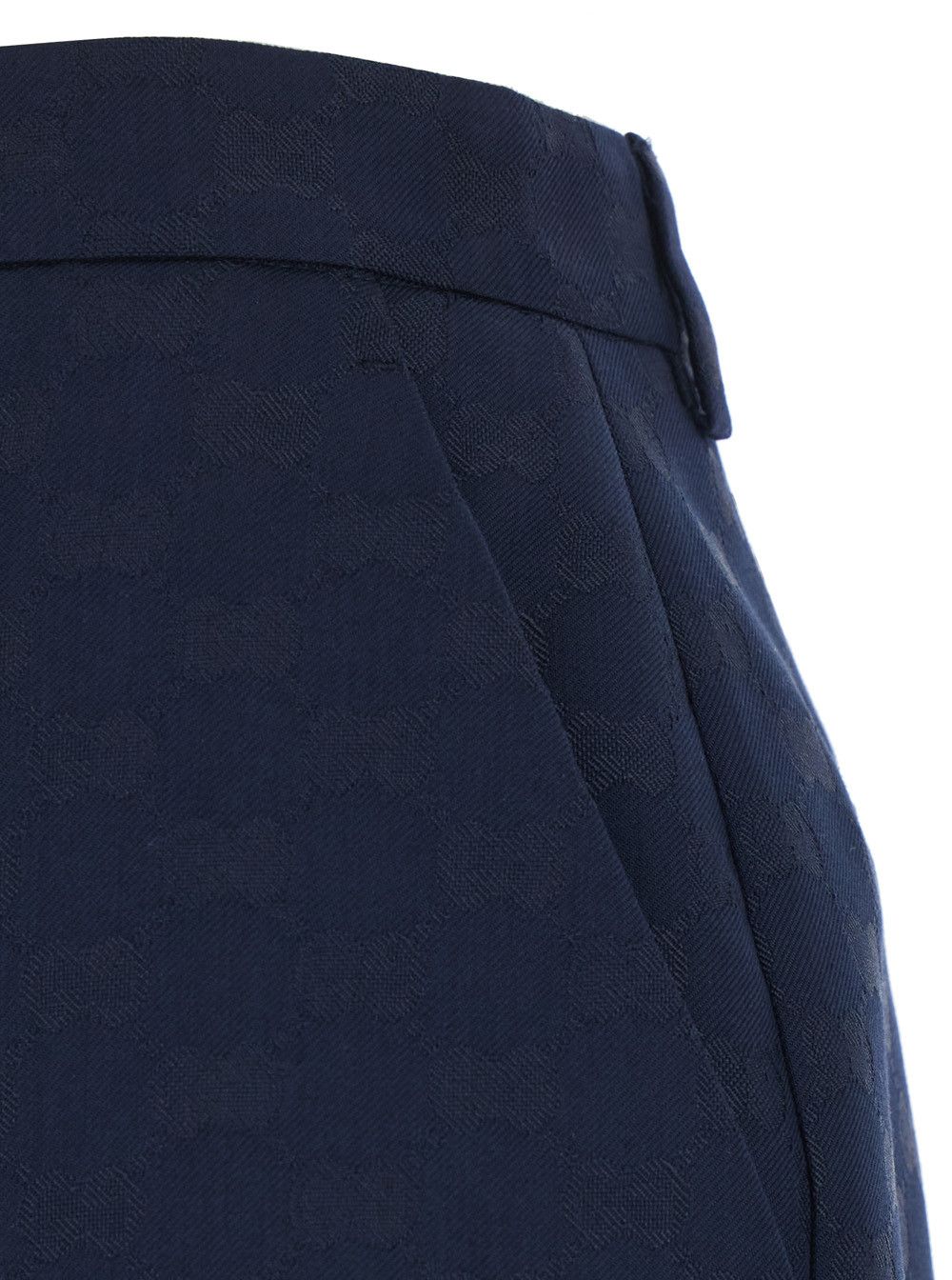 Gucci Blue Shorts with Belt Loops In Cotton Blend for Women Size 30" / US 8 / IT 44 - 3 Thumbnail