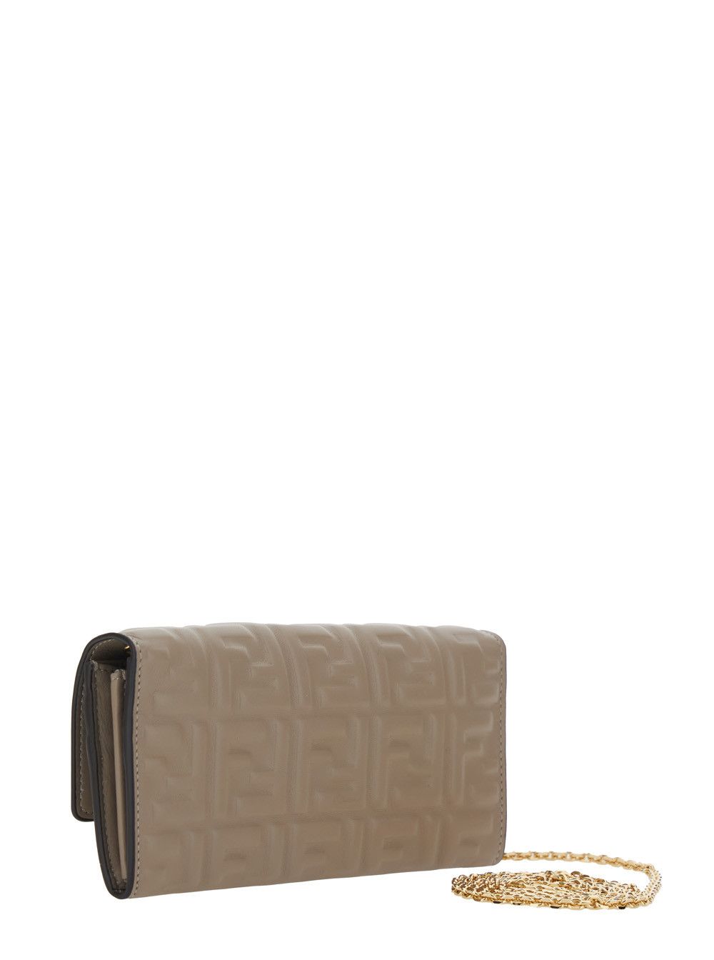 Fendi 'Continental' Beige Crossbody bag with All-Over FF Motif in Leather for Women Size ONE SIZE - 3 Thumbnail