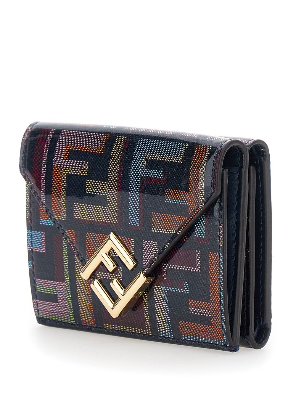 Fendi Multicolor Wallet with Logo Plate on the Front and All-Over FF Motif in Fabric Woman Size M / US 6-8 / IT 42-44 - 2 Thumbnail