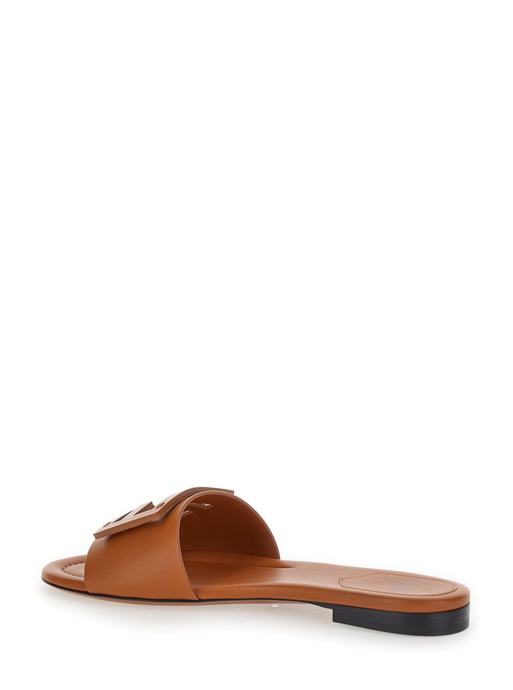 Fendi Brown 'Baguette' Logo Sandals in Leather for Women Size US 11 / IT 41 - 3 Thumbnail