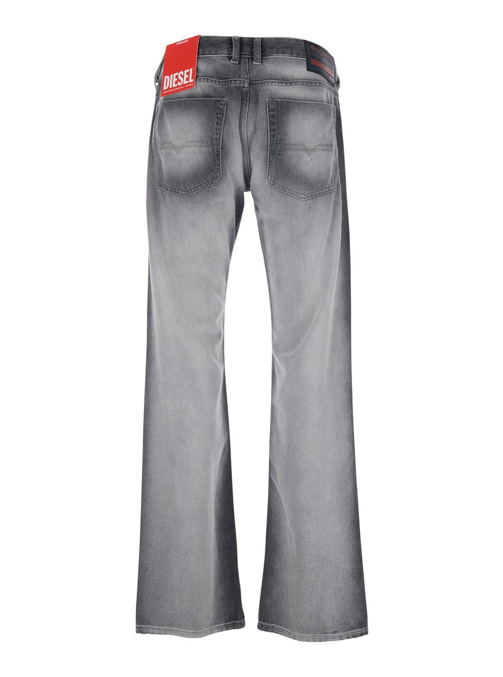 Diesel Gray Five-Pocket Jeans with Faded Effect for Men Size US 32 / EU 48 - 2 Thumbnail