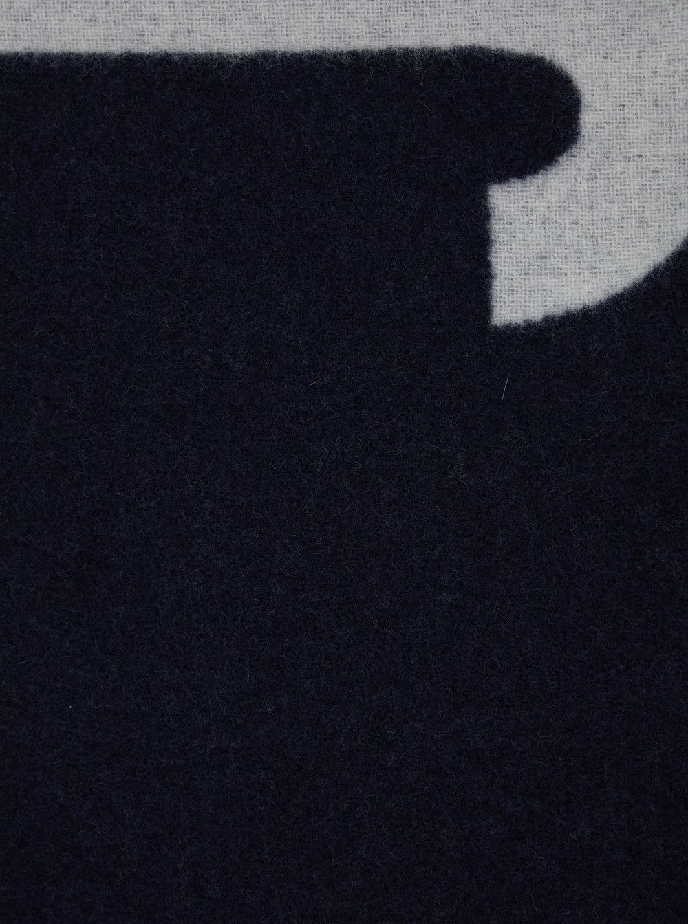 Jacquemus 'L'Echarpe Jacquemus' Blue Scarf with Maxi Logo Lettering and Fringed Hem in Wool Man Size ONE SIZE - 3 Thumbnail
