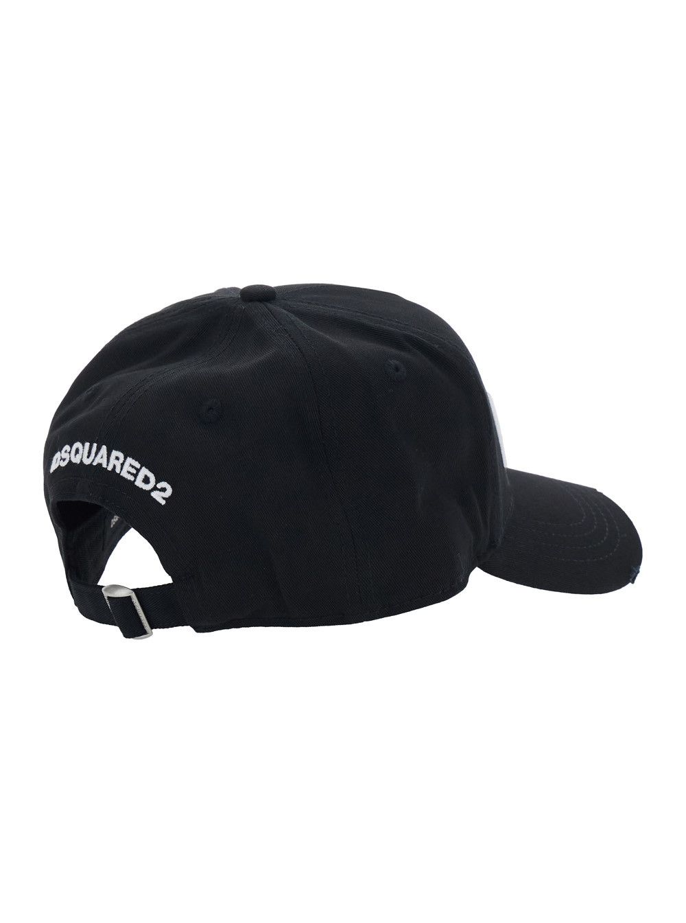 Dsquared2 DSQUARED2 Black Cotton Baseball Cap with Front Embroidery for Men Size ONE SIZE - 2 Thumbnail