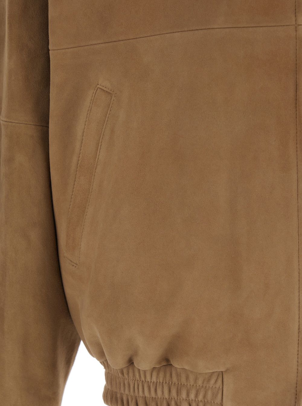 TONYWACK Brown Suede Jacket with Classic Collar and Two Welt Pockets for Men Size US M / EU 48-50 / 2 - 3 Thumbnail