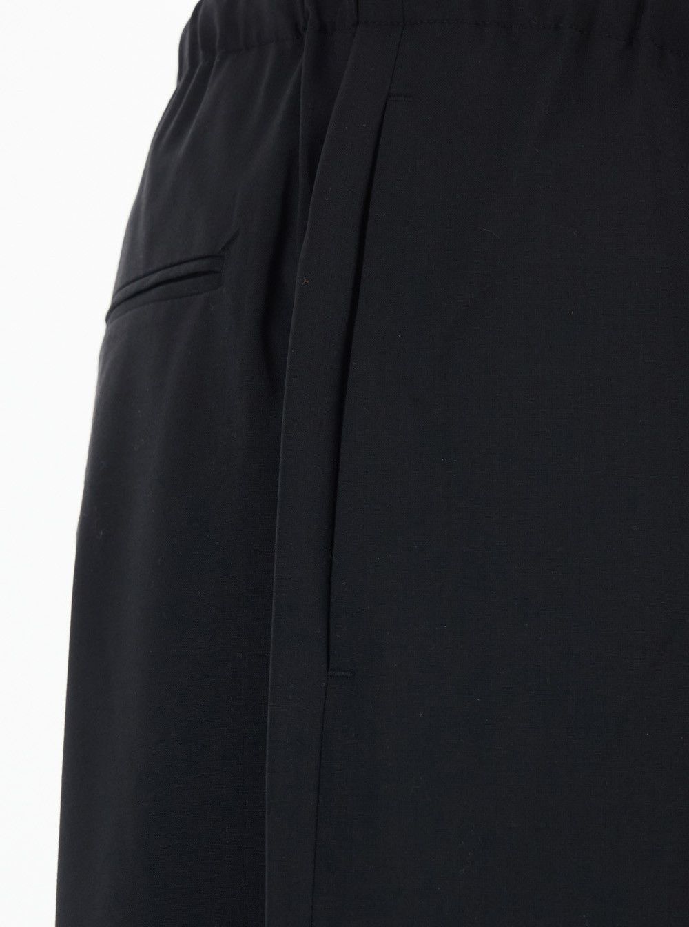 TONYWACK Black Pants with Drawstring Waist in Wool Blend Man Size US 32 / EU 48 - 3 Thumbnail