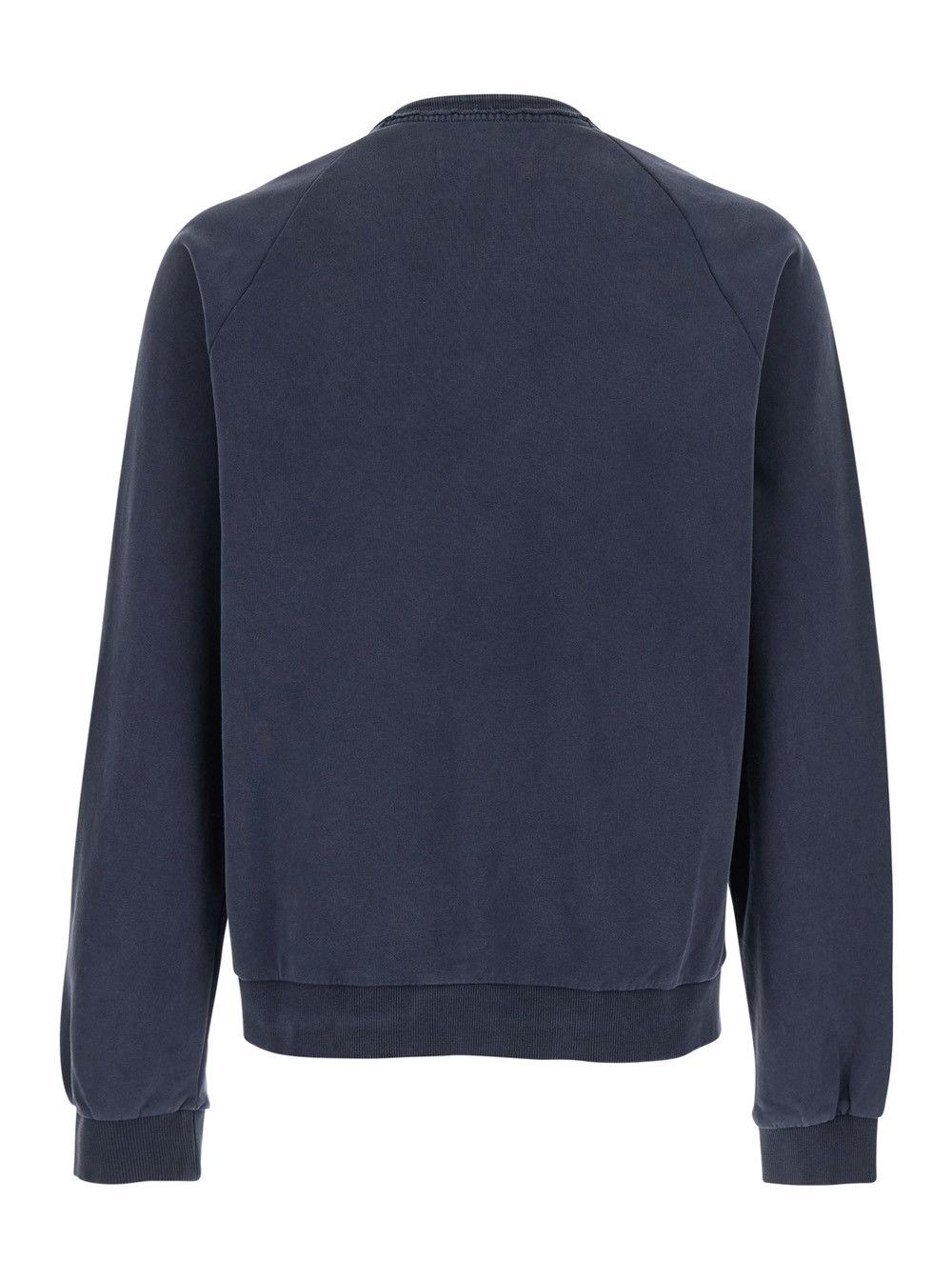 TONYWACK Men's Blue Cotton Crewneck Sweatshirt with Half Zip Size US L / EU 52-54 / 3 - 2 Thumbnail