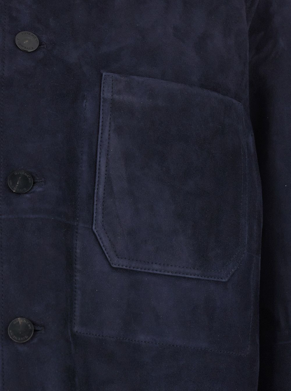 Givenchy Blue Jacket with Classic Collar and Suede Front Pockets for Men Size US L / EU 52-54 / 3 - 3 Thumbnail