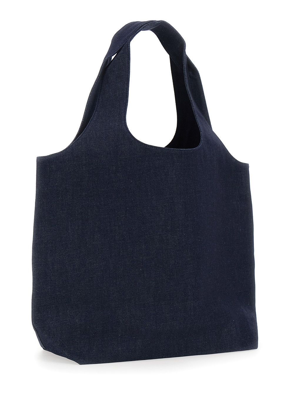 A.P.C. 'Ninon' Blue Shoulder Bag with Two Top Handles and Lettering Logo on the Front in Cotton for Men Size ONE SIZE - 3 Thumbnail