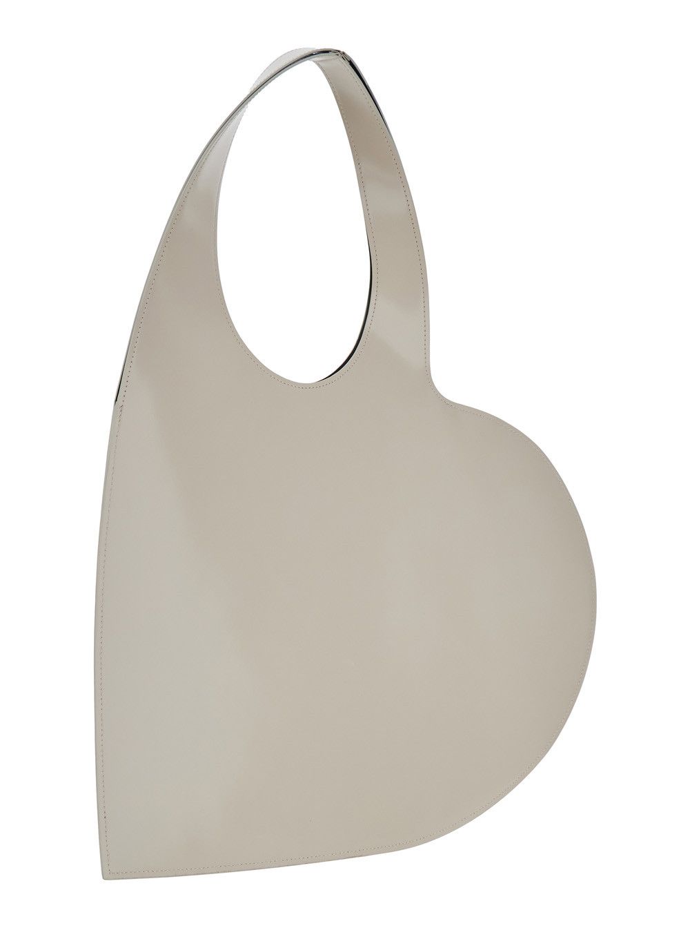 Coperni Shoulder Bag 'Heart' with Logo Print in Beige Leather for Women Size ONE SIZE - 3 Thumbnail