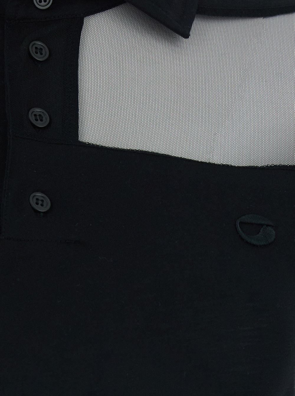 Coperni Black Long Dress with Logo Embroidery on the Front and All-Over Stripes in Cotton Blend Woman Size S / US 4 / IT 40 - 3 Thumbnail