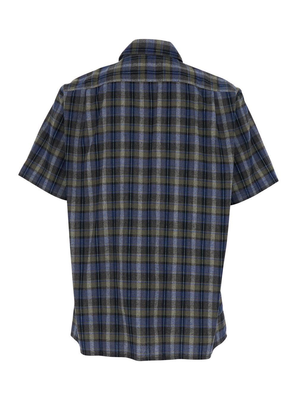 ERL Gray Checkered Shirt 'ERL' in Cotton Blend for Men Size US XL / EU 56 / 4 - 2 Thumbnail