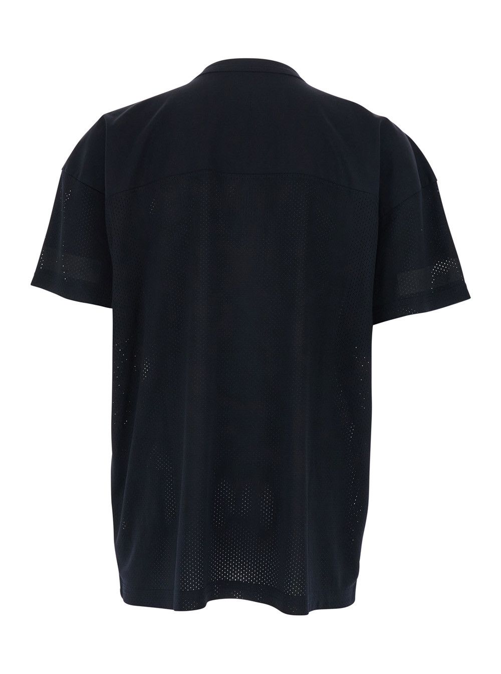 ERL Black T-Shirt with V Neck and Maxi Logo Print on the Front in Cotton Man Size US M / EU 48-50 / 2 - 2 Thumbnail