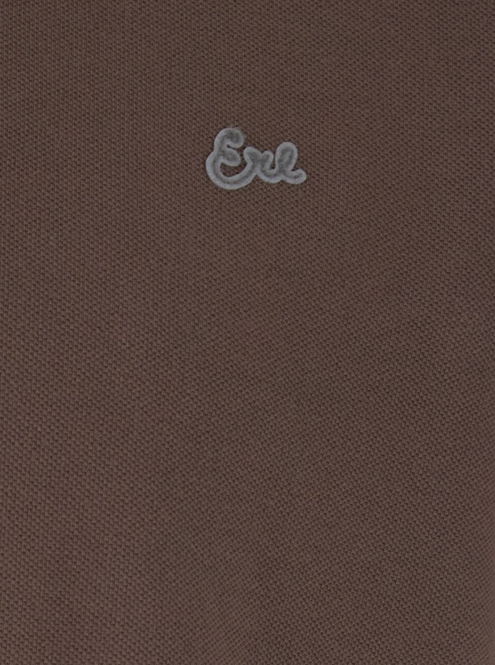 ERL Brown Classic Collar Polo with Logo Lettering Embroidery on the Front for Men Size US XL / EU 56 / 4 - 3 Thumbnail