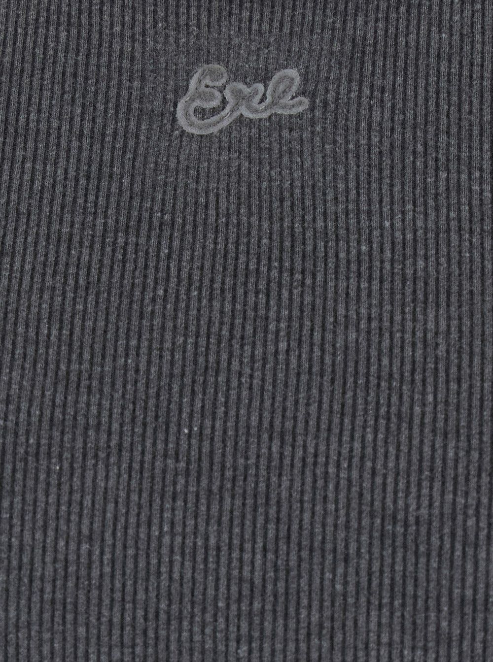 ERL Crew Neck Top with Ribbed Knit in Grey Cotton Blend for Men Size US M / EU 48-50 / 2 - 3 Thumbnail