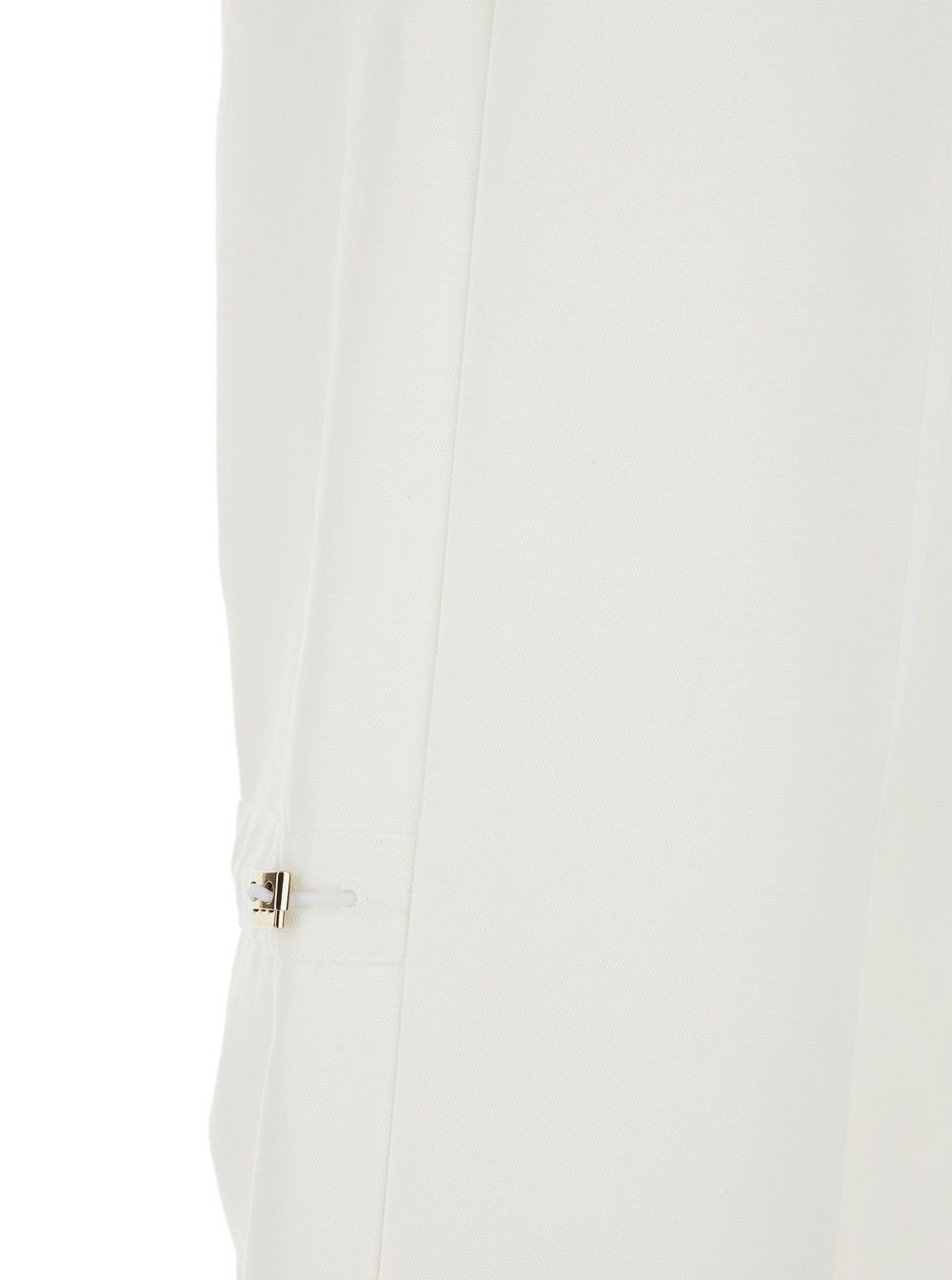 Fendi White Straight-Leg Cotton Trousers for Women Size 28" / US 6 / IT 42 - 3 Thumbnail