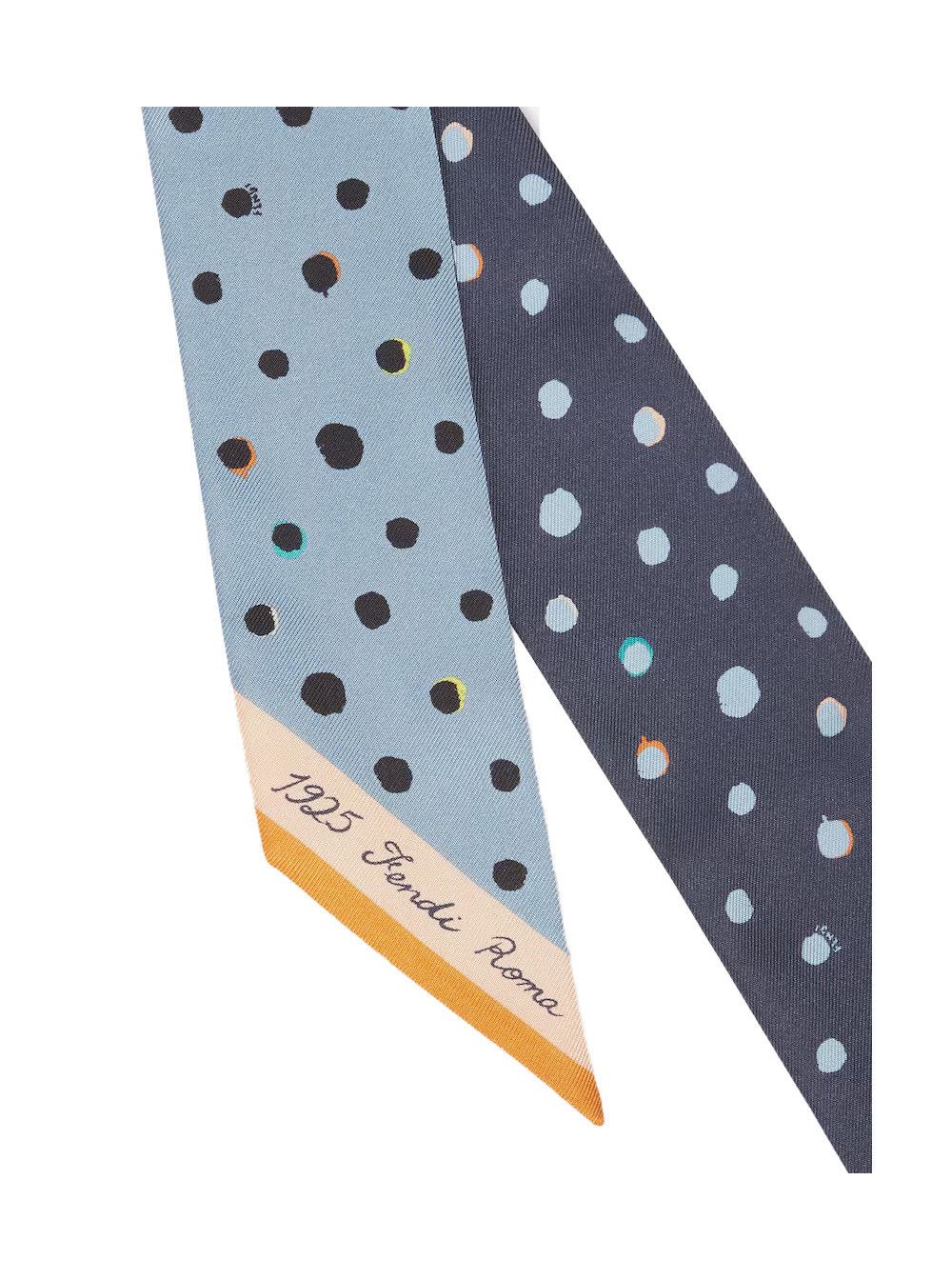 Fendi Multicolor scarf with Polka Dot motif All-Over in Silk for Women Size ONE SIZE - 2 Thumbnail