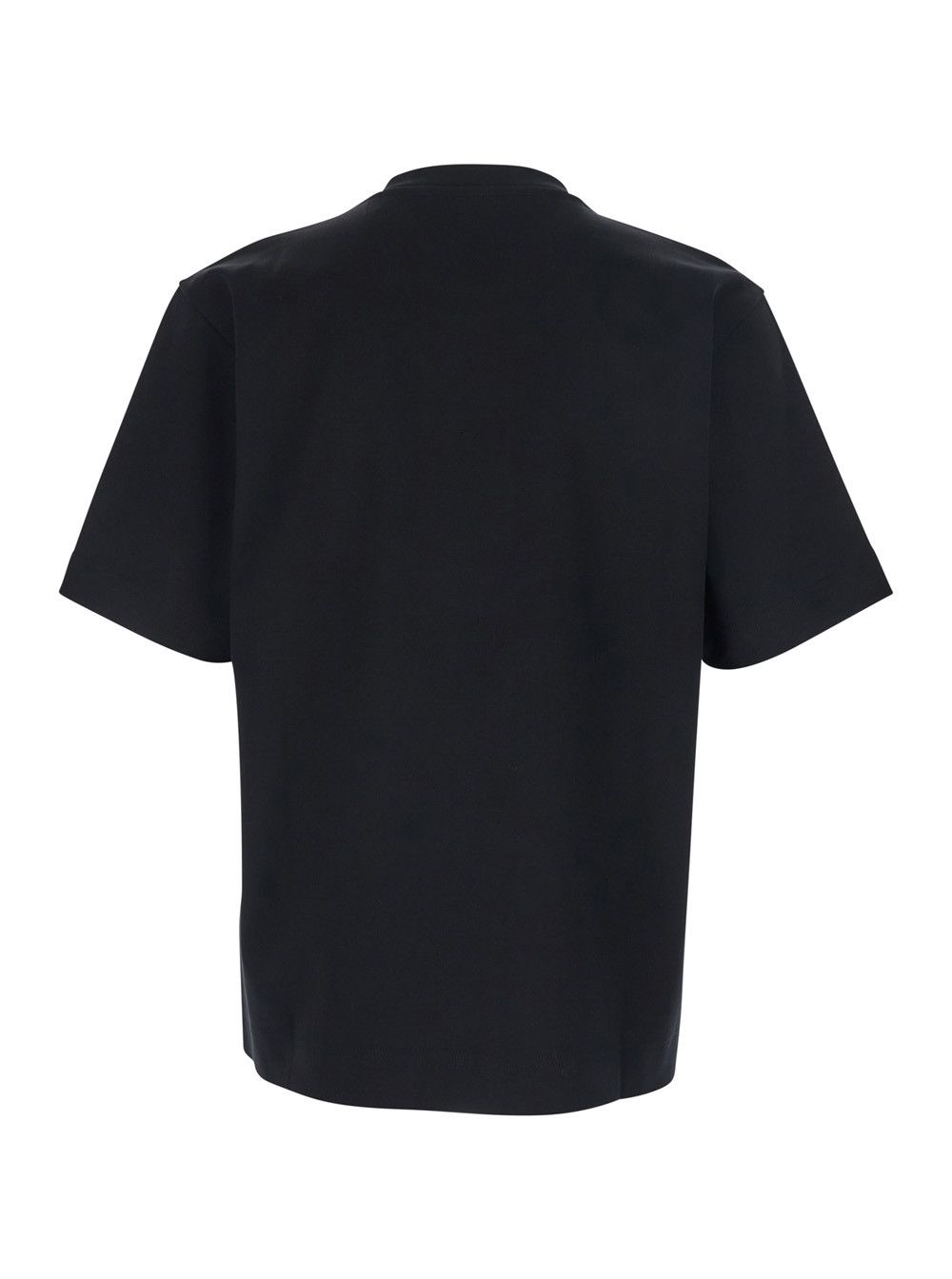 Fendi Black Crew Neck T-Shirt with FF Embroidery on the Front in Cotton for Men Size US XXL / EU 58 / 5 - 2 Thumbnail