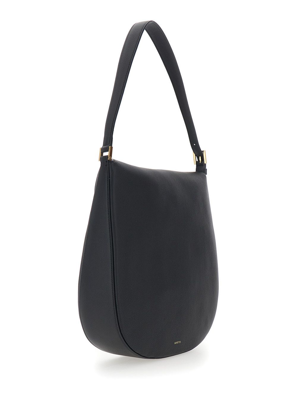 Savette Shoulder Bag 'Tondo' with Adjustable Strap and Logo Plate on the Front Size ONE SIZE - 3 Thumbnail