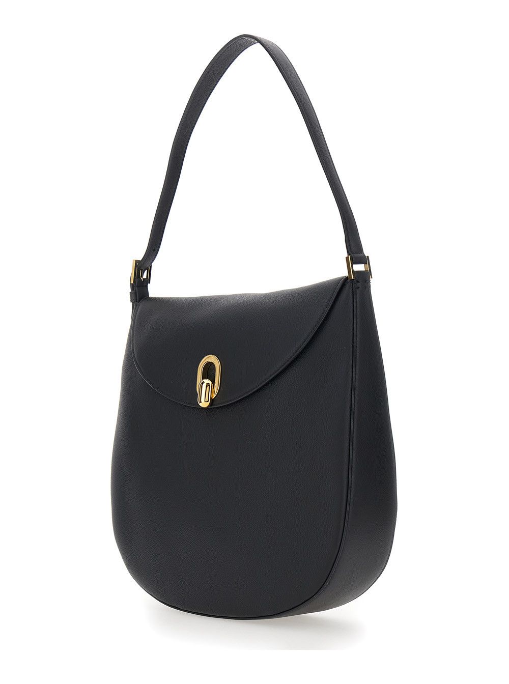 Savette Shoulder Bag 'Tondo' with Adjustable Strap and Logo Plate on the Front Size ONE SIZE - 2 Thumbnail
