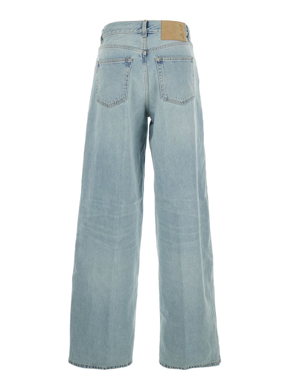 Haikure Blue Jeans with Belt Loops and Logo Patch on the Back in Women's Denim Size 29" - 2 Thumbnail