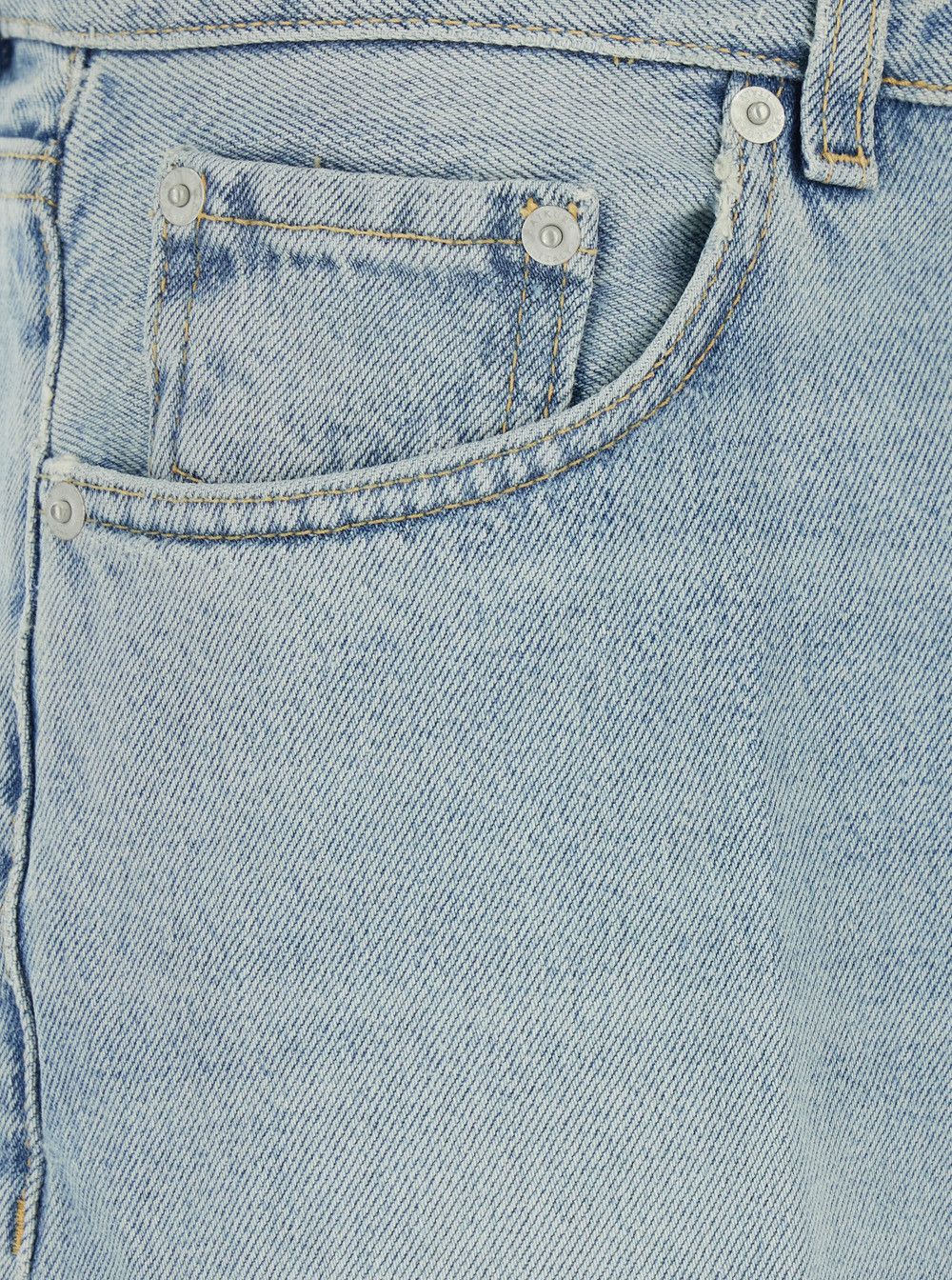 Haikure Blue Jeans with Belt Loops and Logo Patch on the Back in Women's Denim Size 30" / US 8 / IT 44 - 3 Thumbnail