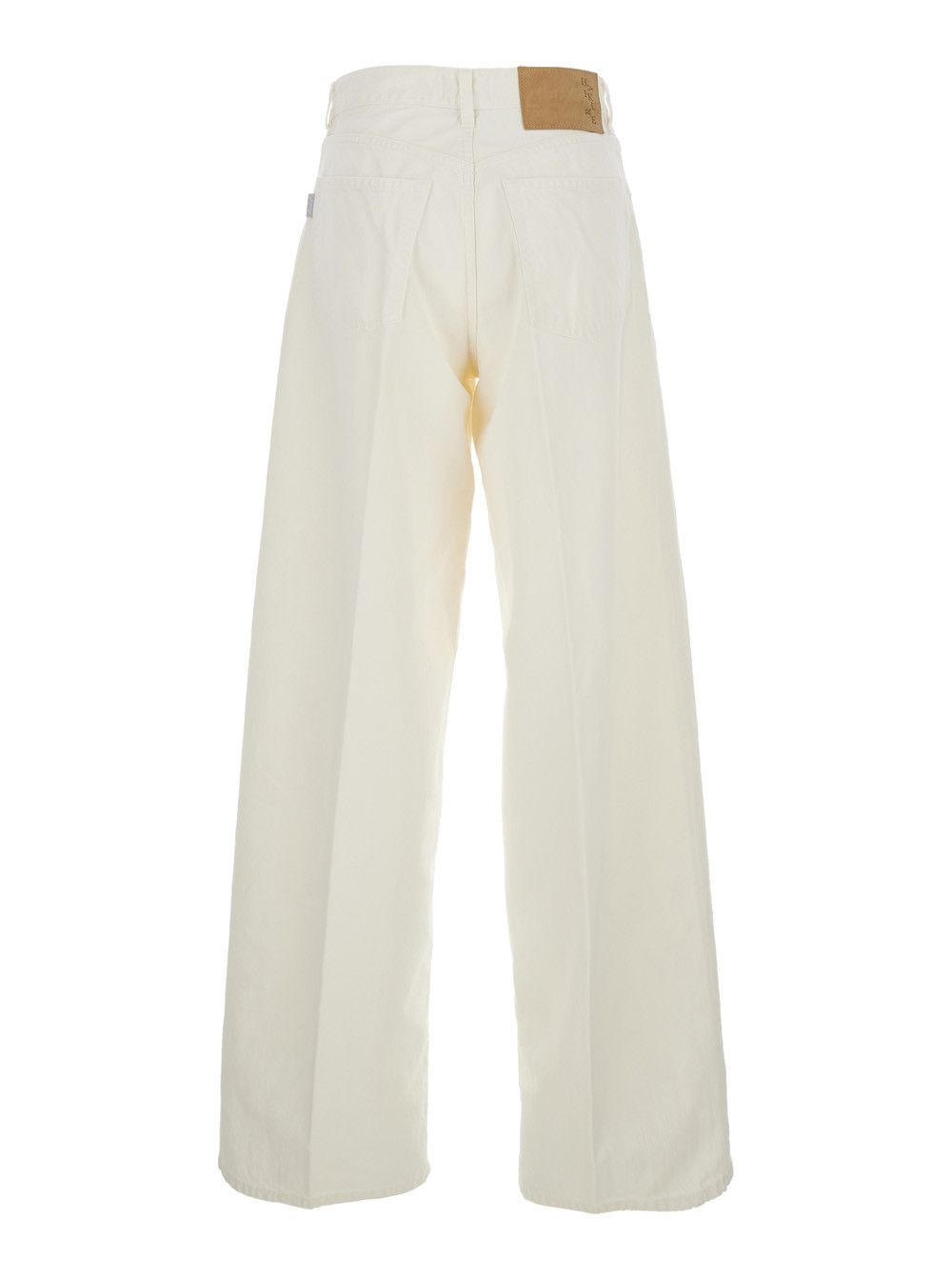 Haikure White Jeans with Belt Loops and Logo Patch on the Back in Women's Denim Size 25" / US 0 / IT 36 - 2 Thumbnail