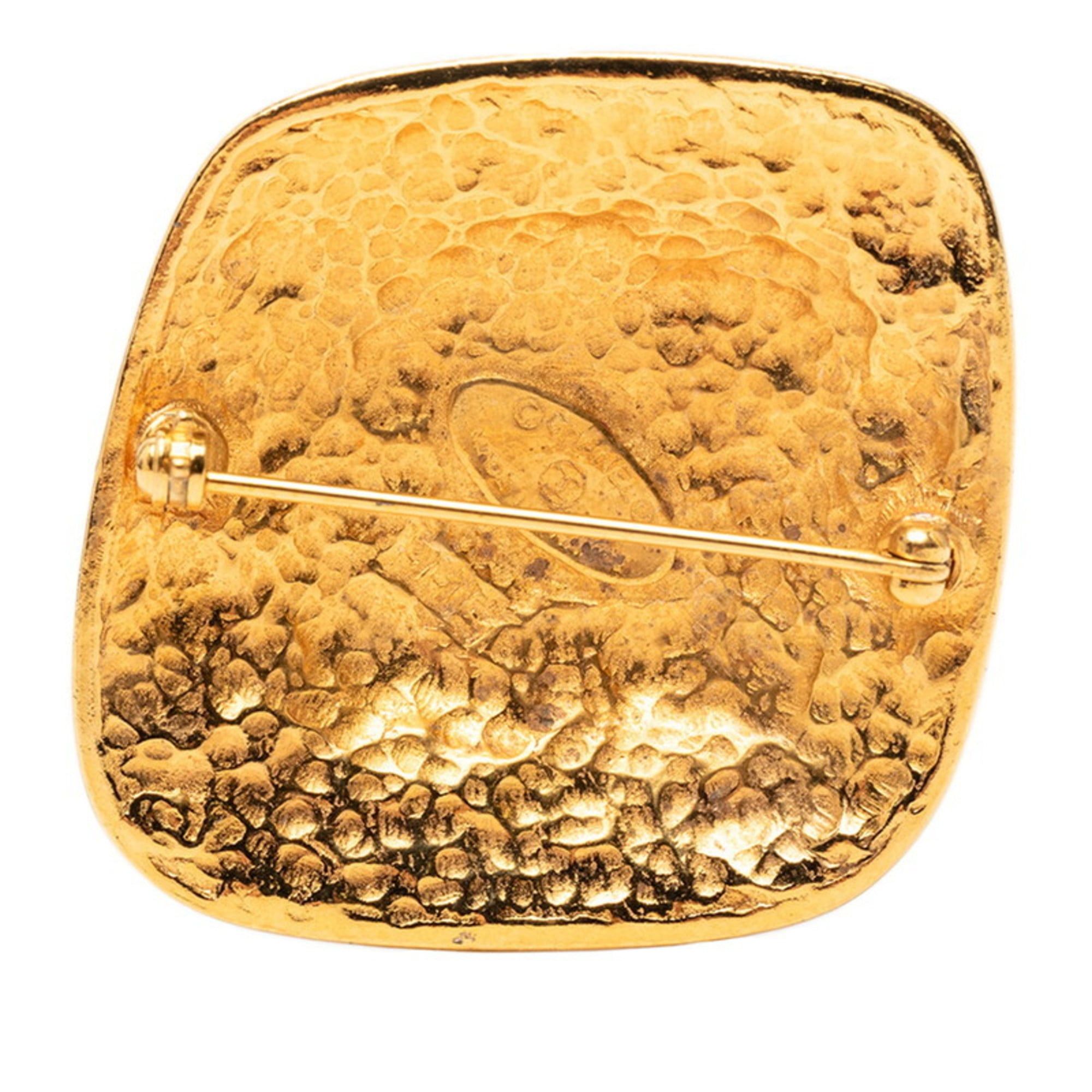 Chanel Chanel Coco Mark Brooch, Gold Plated, Women's, CHANEL Size ONE SIZE - 2 Thumbnail