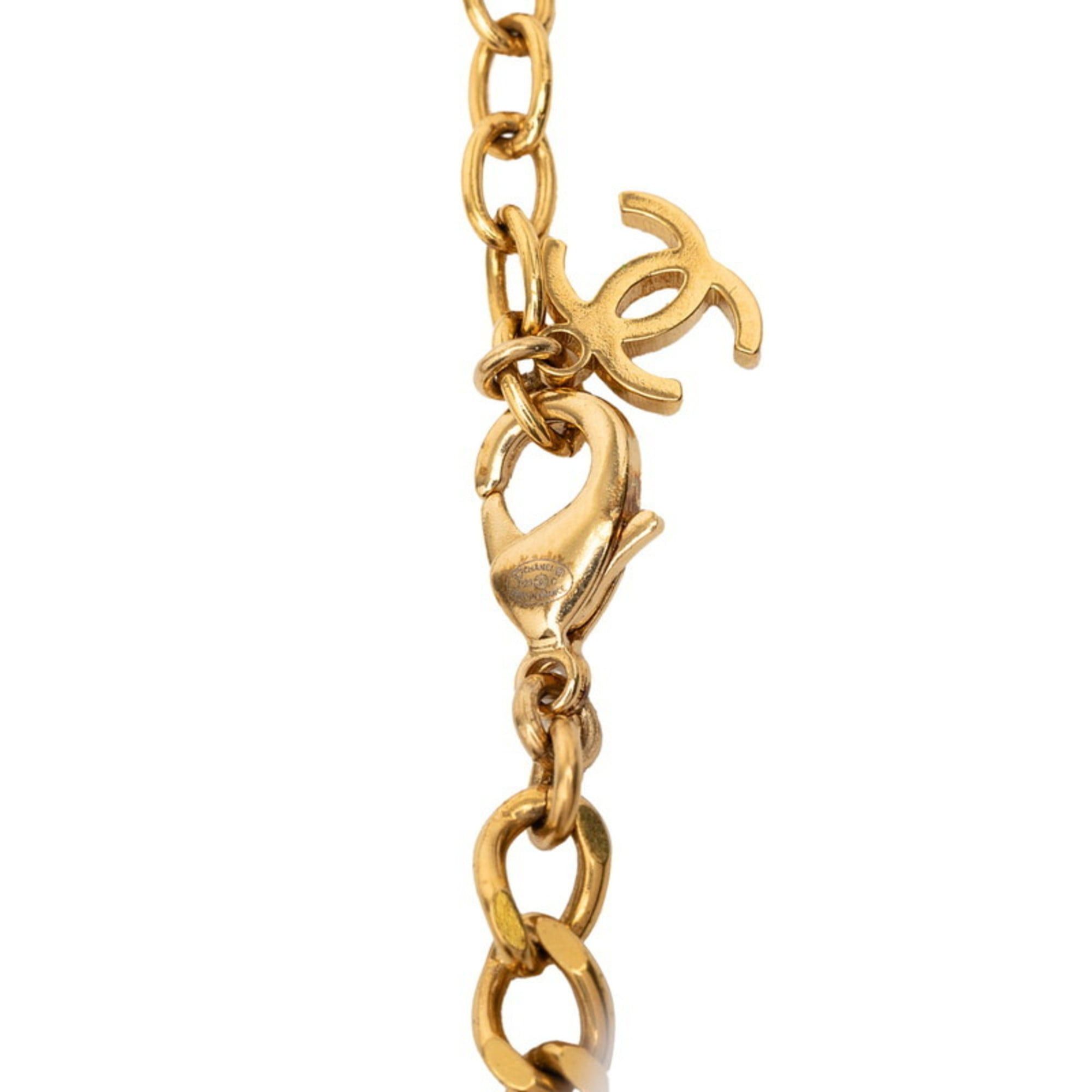 Chanel Chanel Coco Mark Necklace, Gold, Black Plated Enamel, Women's, CHANEL Size ONE SIZE - 3 Thumbnail