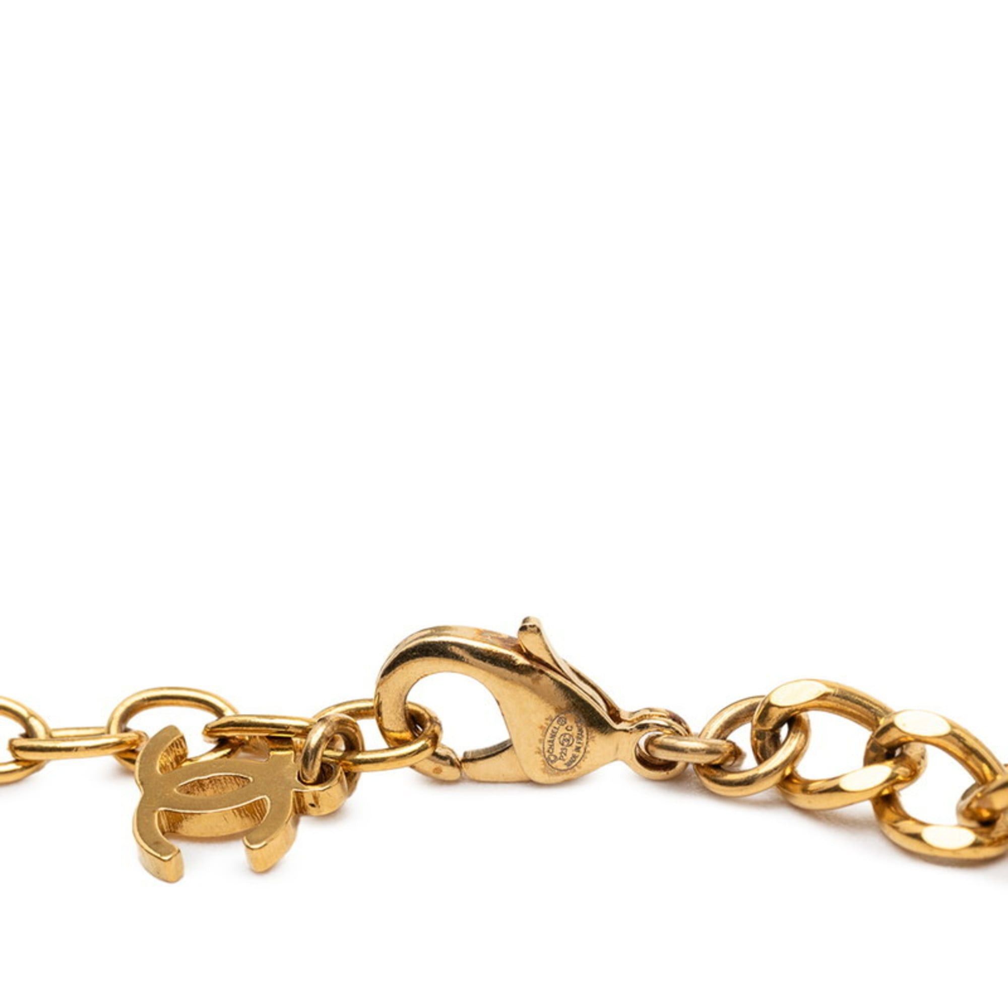 Chanel Chanel Coco Mark Necklace, Gold, Black Plated Enamel, Women's, CHANEL Size ONE SIZE - 4 Thumbnail