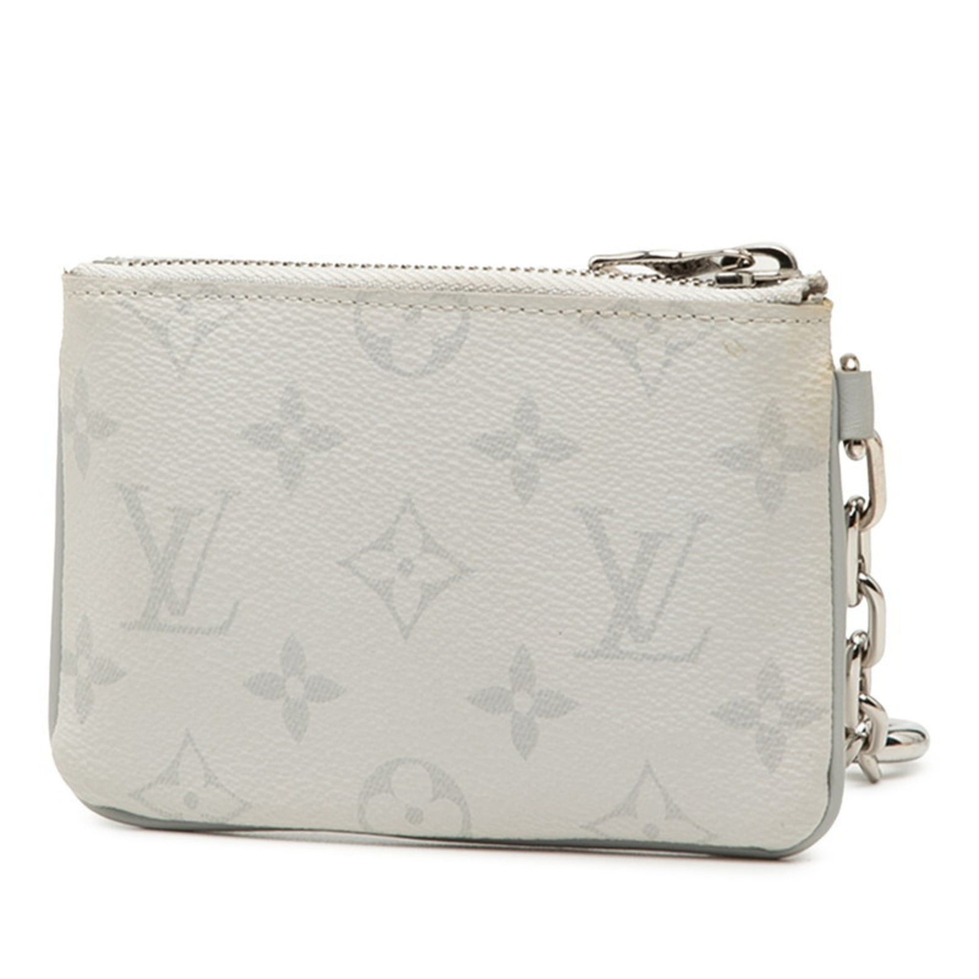 Louis Vuitton Monogram Zip Pouch PM Wallet/Coin Case M67809 White Multicolor Women's LOUIS VUITTON