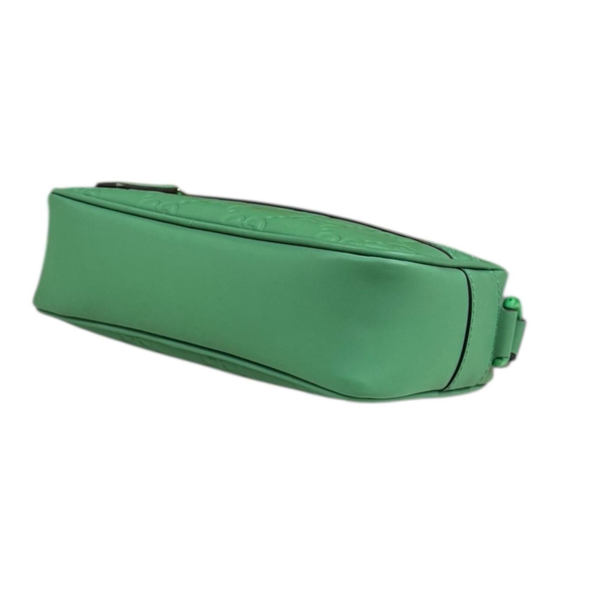 Gucci Pre-owned Gucci GG Rubber Effect Mini Shoulder Bag, Green, Women's, 771321. Size ONE SIZE - 5 Thumbnail