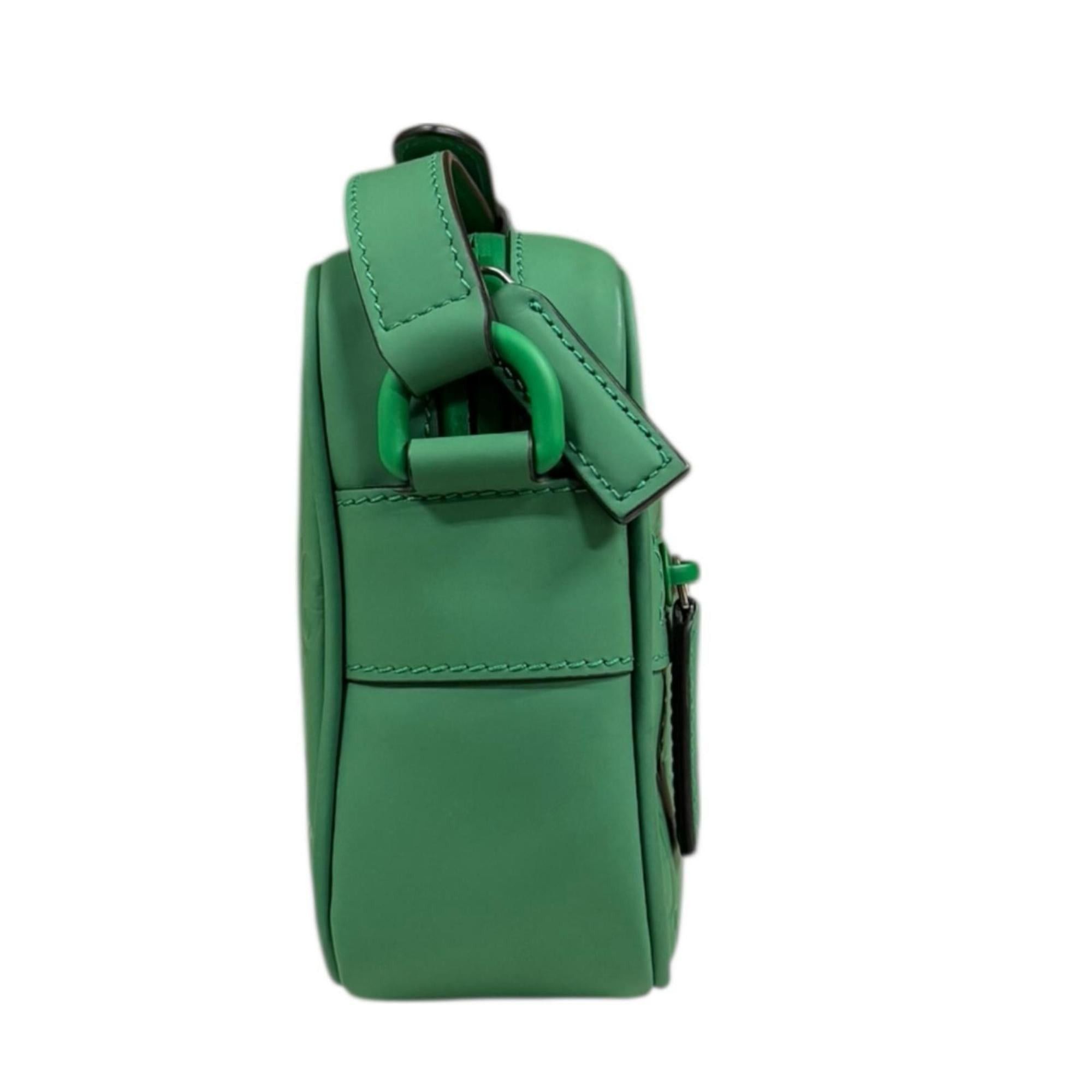 Gucci Pre-owned Gucci GG Rubber Effect Mini Shoulder Bag, Green, Women's, 771321. Size ONE SIZE - 4 Thumbnail