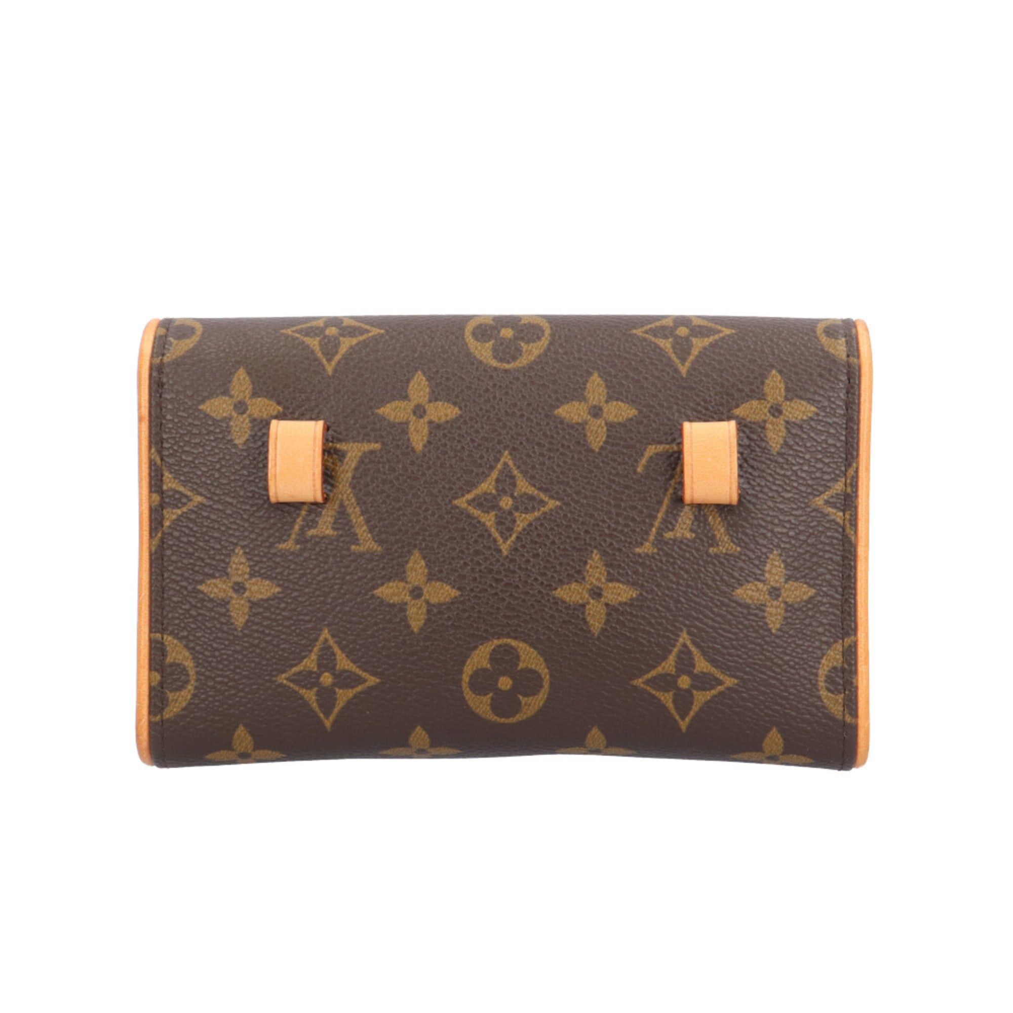 Louis Vuitton Pre-owned Louis Vuitton Pochette Florentine Monogram Waist Bag in Canvas (M51855) Brown. Women's. Size ONE SIZE - 3 Thumbnail
