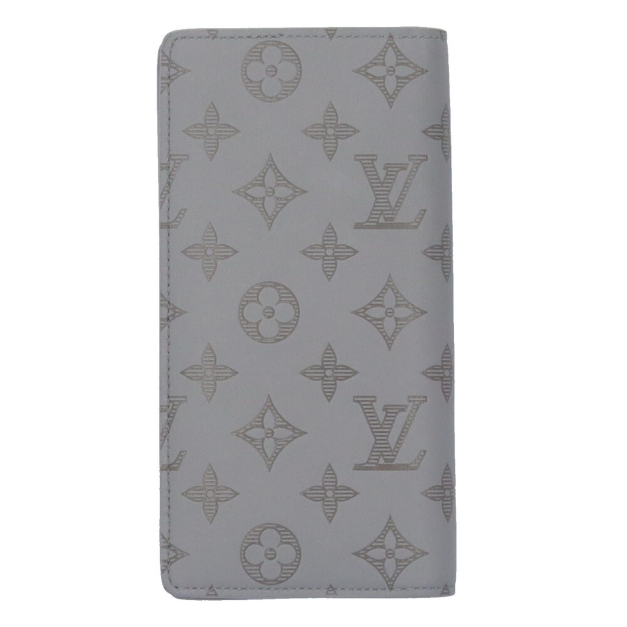 Louis Vuitton Pre-owned Louis Vuitton Portefeuille Brazza Monogram Shadow Long Wallet, Leather M81335, Men's/Women's. Size ONE SIZE - 2 Thumbnail