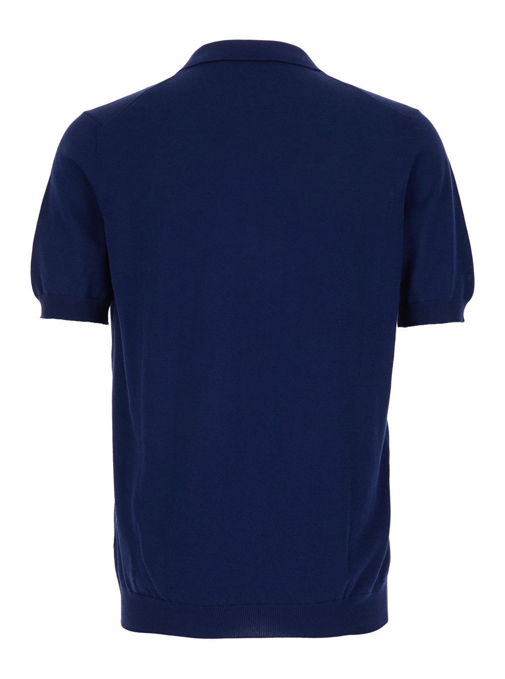 Tagliatore Blue Polo Shit with Open Collar in Cotton for Men Size US L / EU 52-54 / 3 - 2 Thumbnail