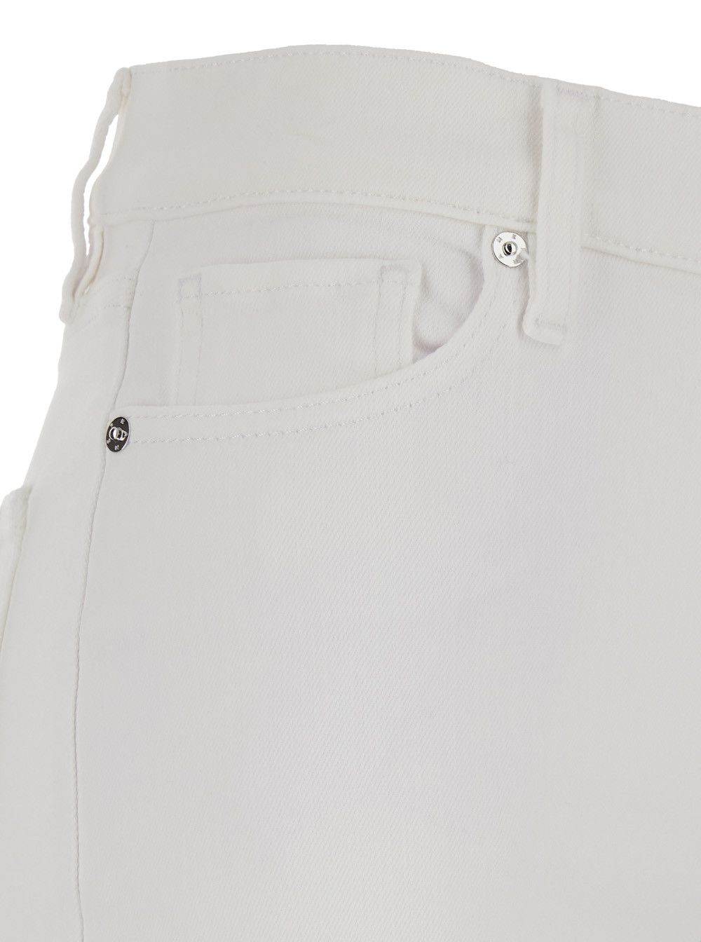Frame Jeans 'Le Slim Palazzo' with Belt Loops and Wide Leg in White Denim for Women Size 31" - 3 Thumbnail