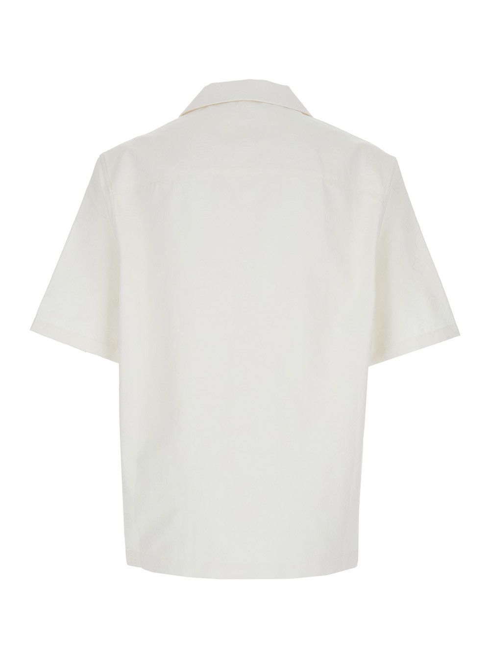 Casablanca White Cotton Bowling Shirt with Cuban Collar for Men Size US L / EU 52-54 / 3 - 2 Thumbnail