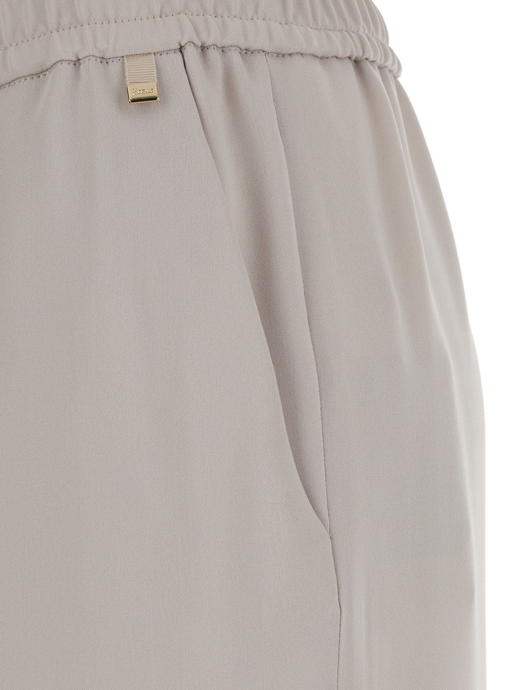 Herno Beige Pants with Elastic Waist in Tech Fabric for Women Size 28" / US 6 / IT 42 - 3 Thumbnail
