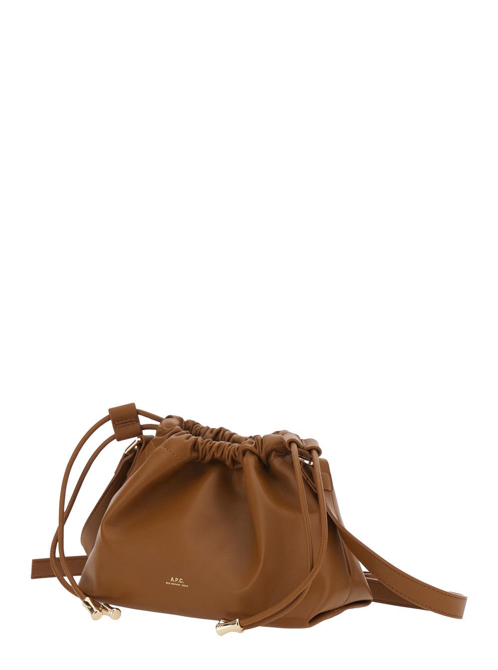 A.P.C. 'Ninon Mini' Brown Crossbody bag with Engraved Logo on the Front and Adjustable Strap in Ecoleather Woman Size ONE SIZE - 2 Thumbnail