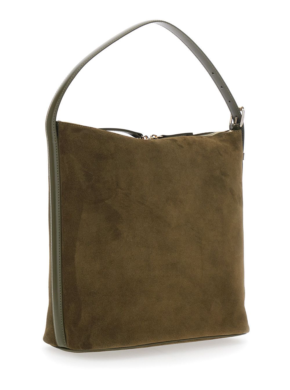 A.P.C. 'Vera' Brown Shoulder Bag with Top Handle and Zipper Closure in Suede Woman Size ONE SIZE - 3 Thumbnail