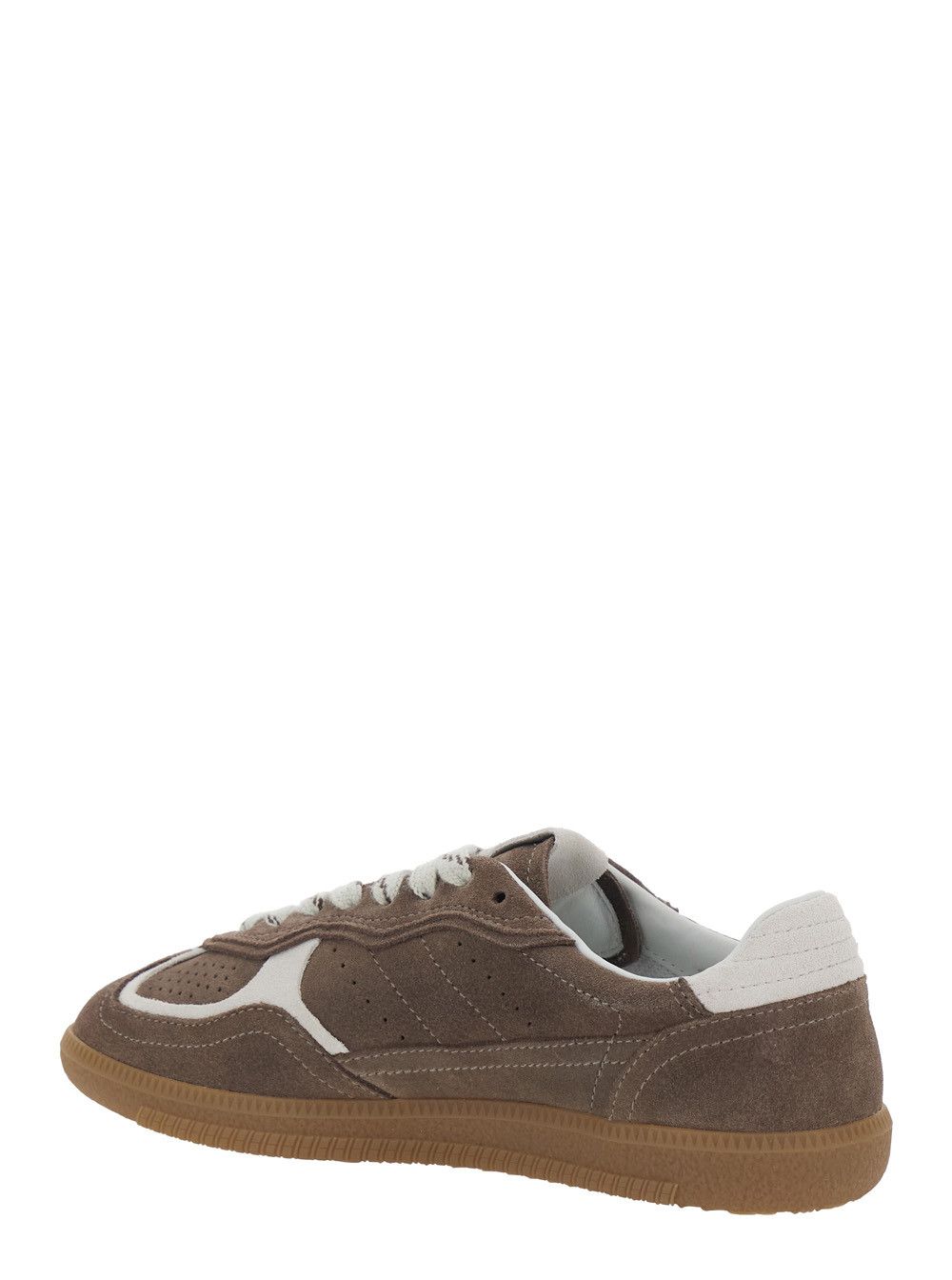 ALOHAS Brown 'Tb.490' Sneaker Low Top with Engraved Logo Detail on the Side and Perforated Details In Leather for Women Size US 8 / IT 38 - 3 Thumbnail