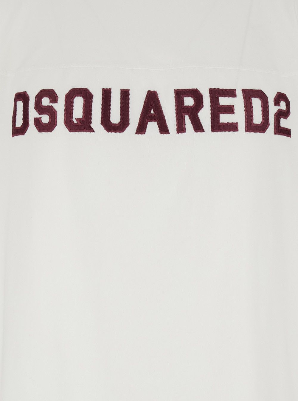 Dsquared2 White T-shirt with Embroidered Logo on Chest for Men Size US M / EU 48-50 / 2 - 3 Thumbnail
