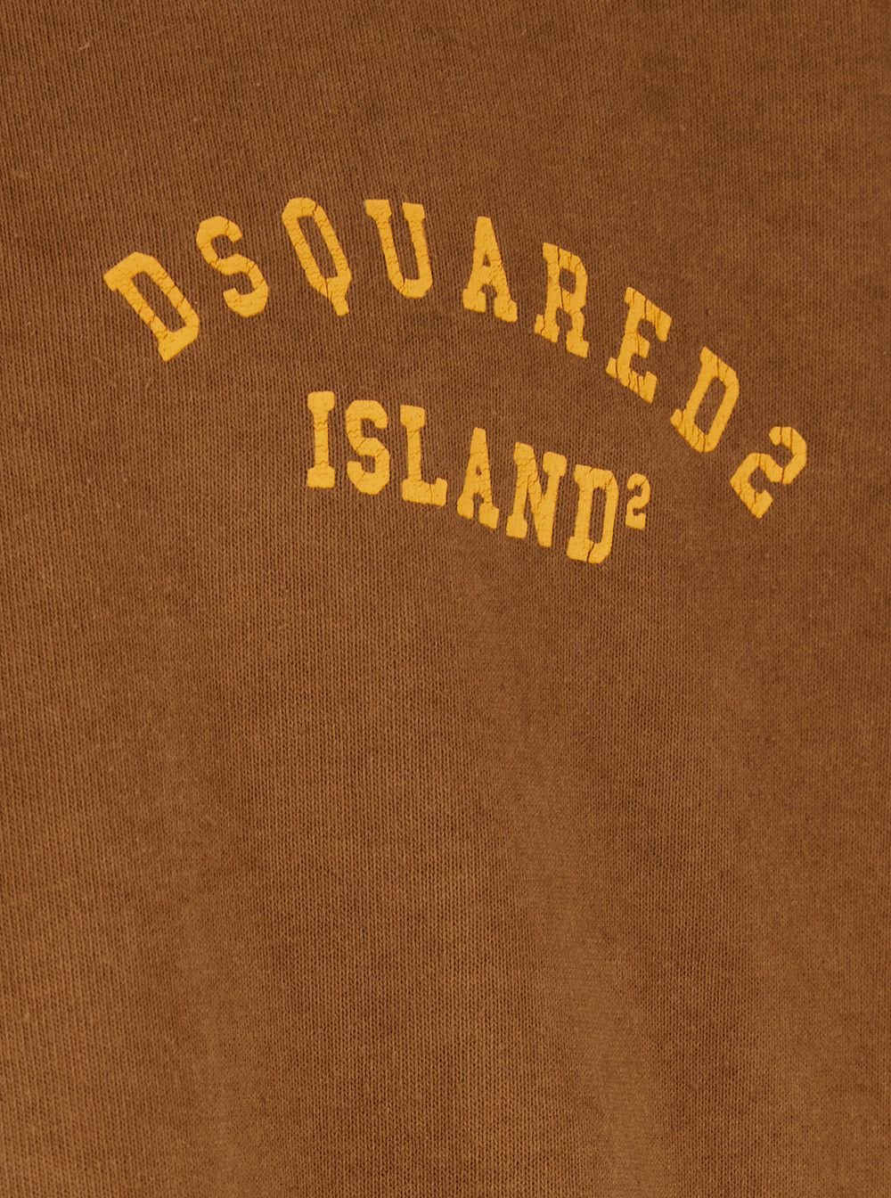 Dsquared2 T-shirt 'DSQUARED2' with Logo Print on the Front in Brown Cotton for Men Size US L / EU 52-54 / 3 - 3 Thumbnail