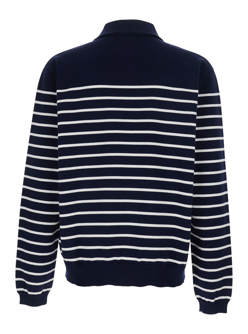 Dsquared2 Long Sleeve Polo with Logo Embroidery on the Front and All-Over Stripes in Blue Cotton for Men Size US L / EU 52-54 / 3 - 2 Thumbnail