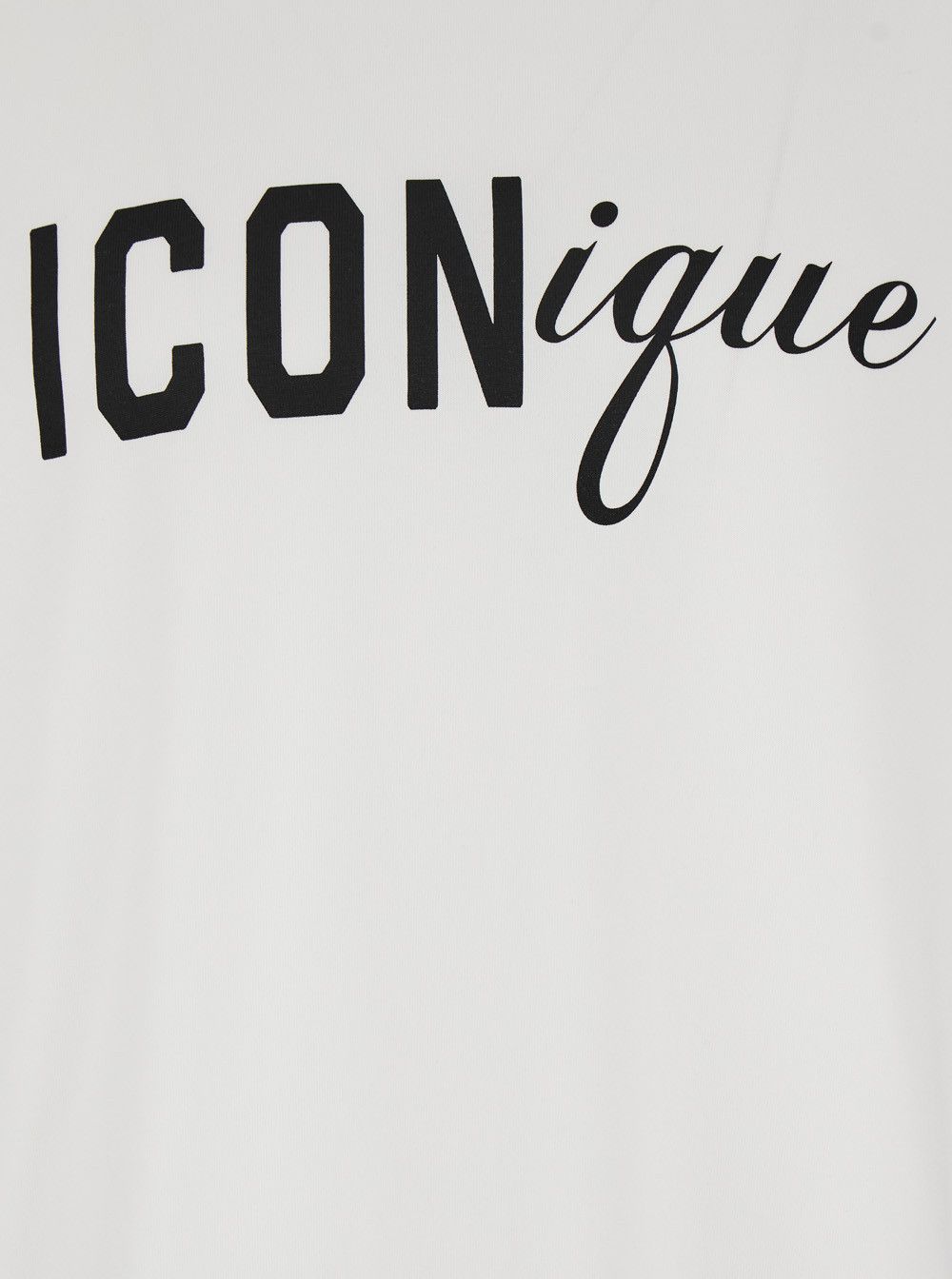 Dsquared2 White T-Shirt with Raised Collar and Maxi Logo on the Front in Cotton for Men Size US XL / EU 56 / 4 - 3 Thumbnail