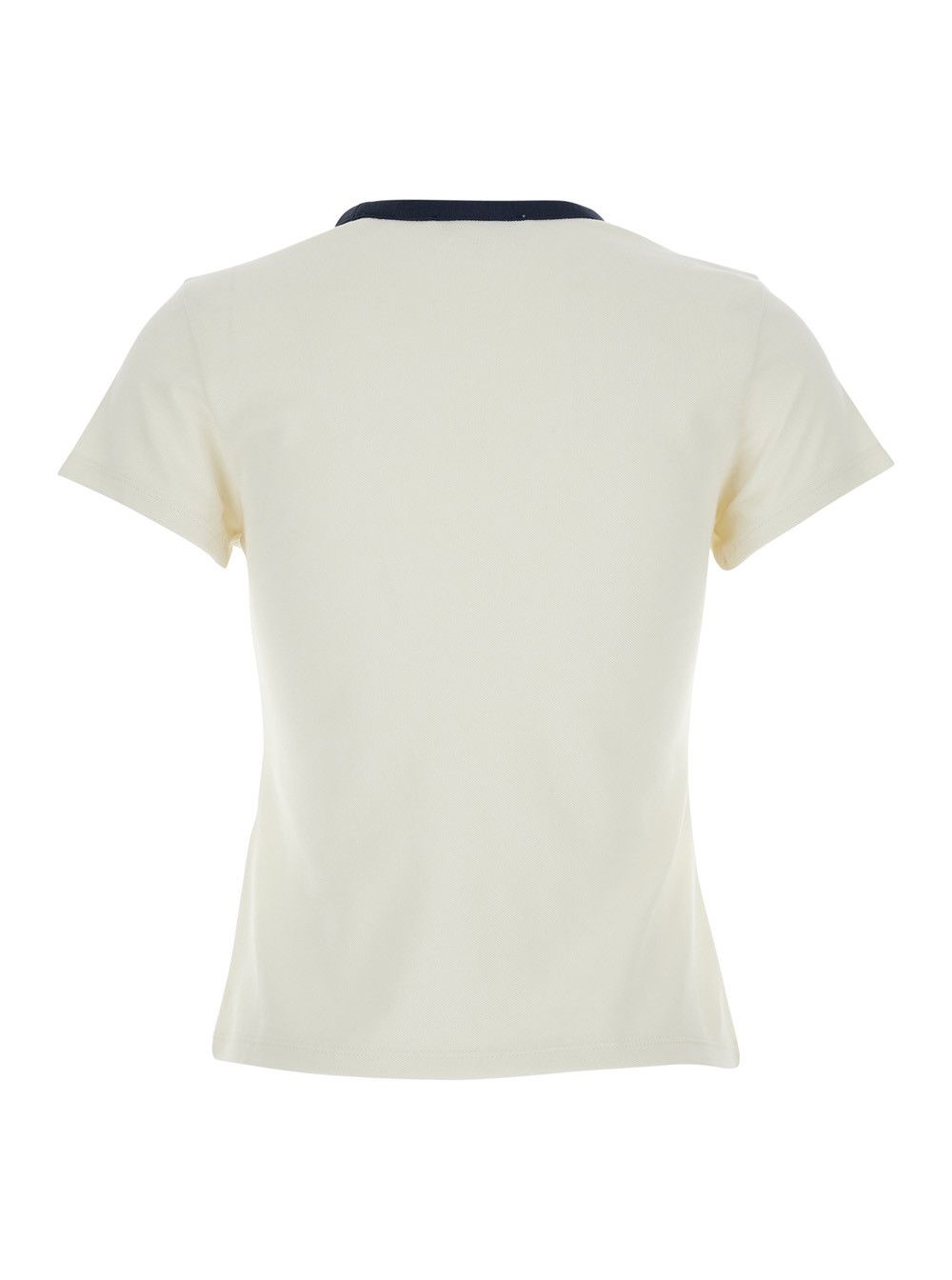 Frame white crew neck T-shirt in cotton woman Size S / US 4 / IT 40 - 2 Thumbnail